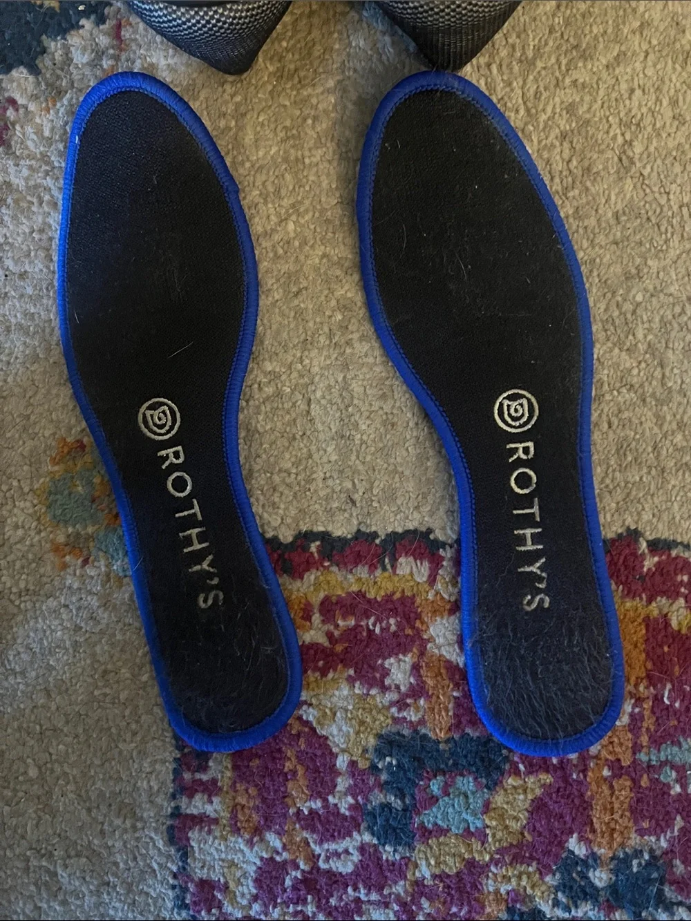 Rothy's Gray & White Knit Slip-On Flats